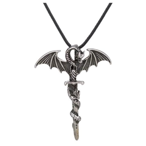 Silver dragon pendant - Picture 3 of 4